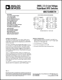 Click here to download ADG734BRUZ Datasheet