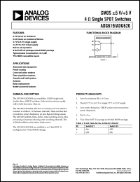 Click here to download ADG620BRMZ Datasheet