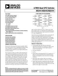 Click here to download ADG444BNZ Datasheet