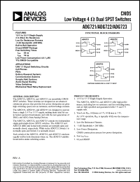 Click here to download ADG722BRM-REEL Datasheet