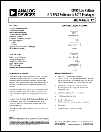 Click here to download ADG742BKSZ-R2 Datasheet