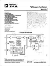 Click here to download ADF4106BCP-REEL Datasheet