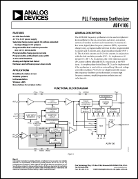 Click here to download ADF4106BCPZ Datasheet