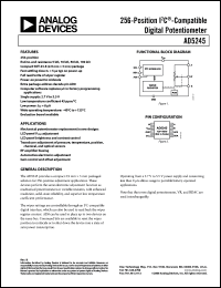 Click here to download AD5245BRJZ100-R2 Datasheet