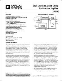 Click here to download AD605ARZ-R7 Datasheet