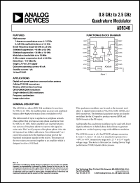 Click here to download AD8346ARUZ Datasheet