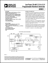 Click here to download AD9833BRM-REEL7 Datasheet