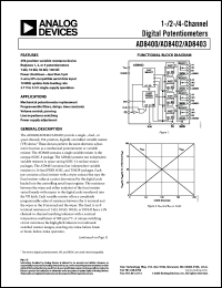 Click here to download AD8400AR100-REEL Datasheet