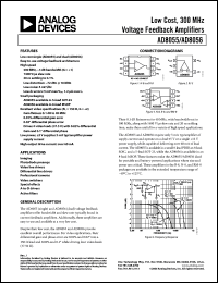 Click here to download AD8055ARZ Datasheet