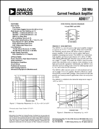 Click here to download AD8011ANZ Datasheet