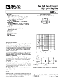 Click here to download AD8017ARZ Datasheet