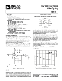 Click here to download AD818ARZ-REEL7 Datasheet