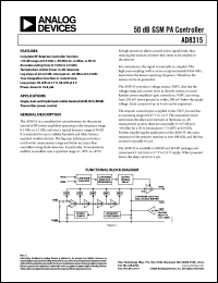 Click here to download AD8315ACPZ-REEL Datasheet