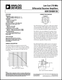 Click here to download AD8130ARMZ-REEL7 Datasheet