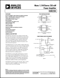 Click here to download SSM2250RM-REEL Datasheet