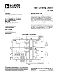 Click here to download AD1994XCPZRL7 Datasheet