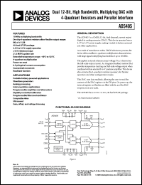 Click here to download AD5405YCPZ-REEL Datasheet