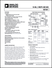 Click here to download AD7641BSTZ Datasheet