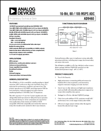 Click here to download AD9460-105 Datasheet
