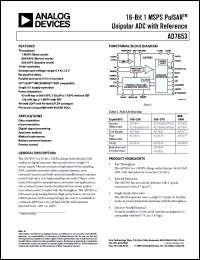 Click here to download AD7653ACPZ Datasheet