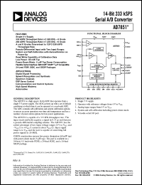 Click here to download AD7851ARSZ Datasheet