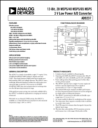 Click here to download AD9237BCPZRL7-40 Datasheet