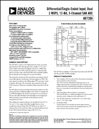 Click here to download AD7266BCPZ Datasheet