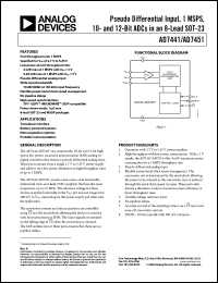 Click here to download AD7451ARMZ Datasheet