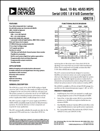 Click here to download AD9219BCPZRL7-65 Datasheet