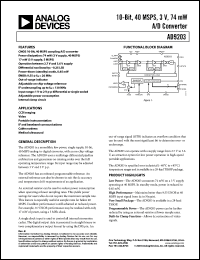 Click here to download AD9203ARUZ Datasheet