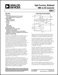 Click here to download AD637KRZ Datasheet