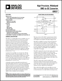 Click here to download AD637KDZ Datasheet