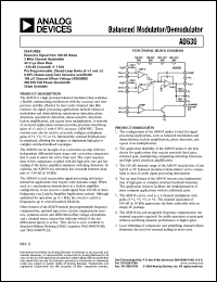 Click here to download AD630ARZ Datasheet