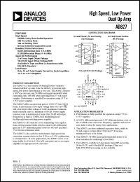 Click here to download AD827JRZ-16-REEL7 Datasheet