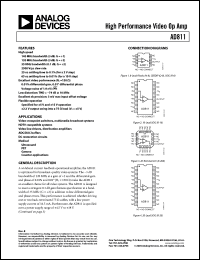 Click here to download AD811JRZ-REEL Datasheet