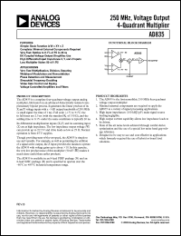 Click here to download AD835ARZ-REEL Datasheet