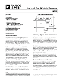 Click here to download AD636JDZ Datasheet