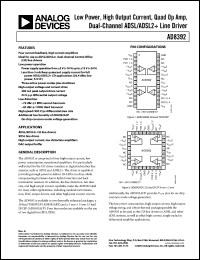 Click here to download AD8392AREZ Datasheet