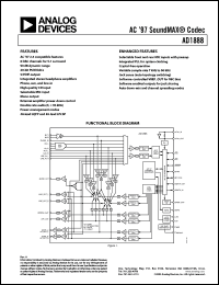 Click here to download AD1888JCPZ Datasheet