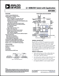 Click here to download ADV3000ASTZ Datasheet