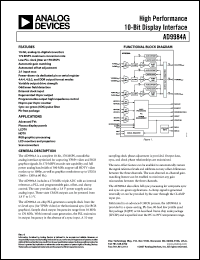 Click here to download AD9984AKCPZ-140 Datasheet