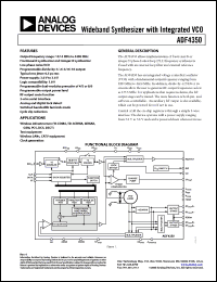 Click here to download ADF4350BCPZ-RL Datasheet