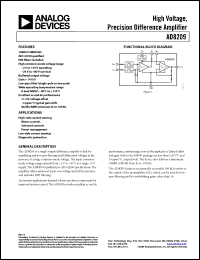Click here to download AD8209WBRMZ-R7 Datasheet