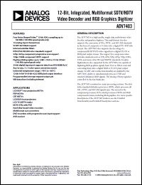 Click here to download ADV7403BSTZ-110 Datasheet