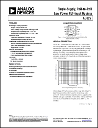 Click here to download AD822AR-REEL7 Datasheet