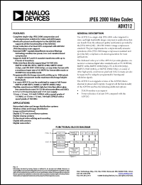Click here to download ADV212 Datasheet