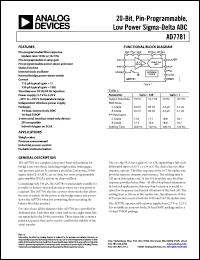 Click here to download AD7781CRZ Datasheet