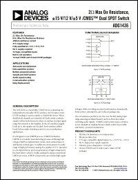 Click here to download ADG1436YCPZ-500RL7 Datasheet