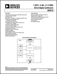 Click here to download AD9910 Datasheet