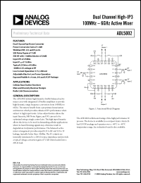 Click here to download ADL5802 Datasheet